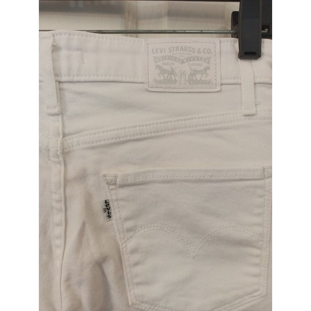 Women's Levi's 721 High Rise Frayed Hem Distressed Skinny Jeans Size 27 - Picture 7 of 8